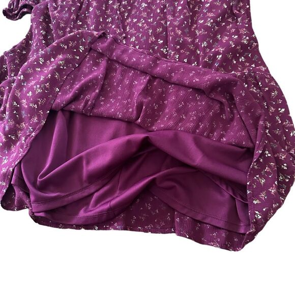 Old Navy Floral Boho Casual Flowy Pheasant Long Sleeved Midi Sundress - Picture 4 of 5